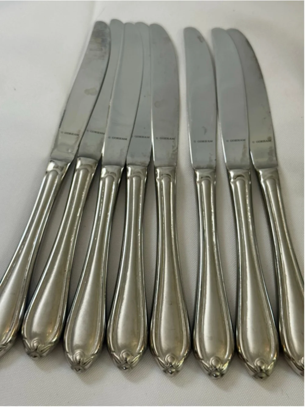 Gorham Melon Bud Frosted 18/10 Stainless Flatware 37 Pc Set Service for 8